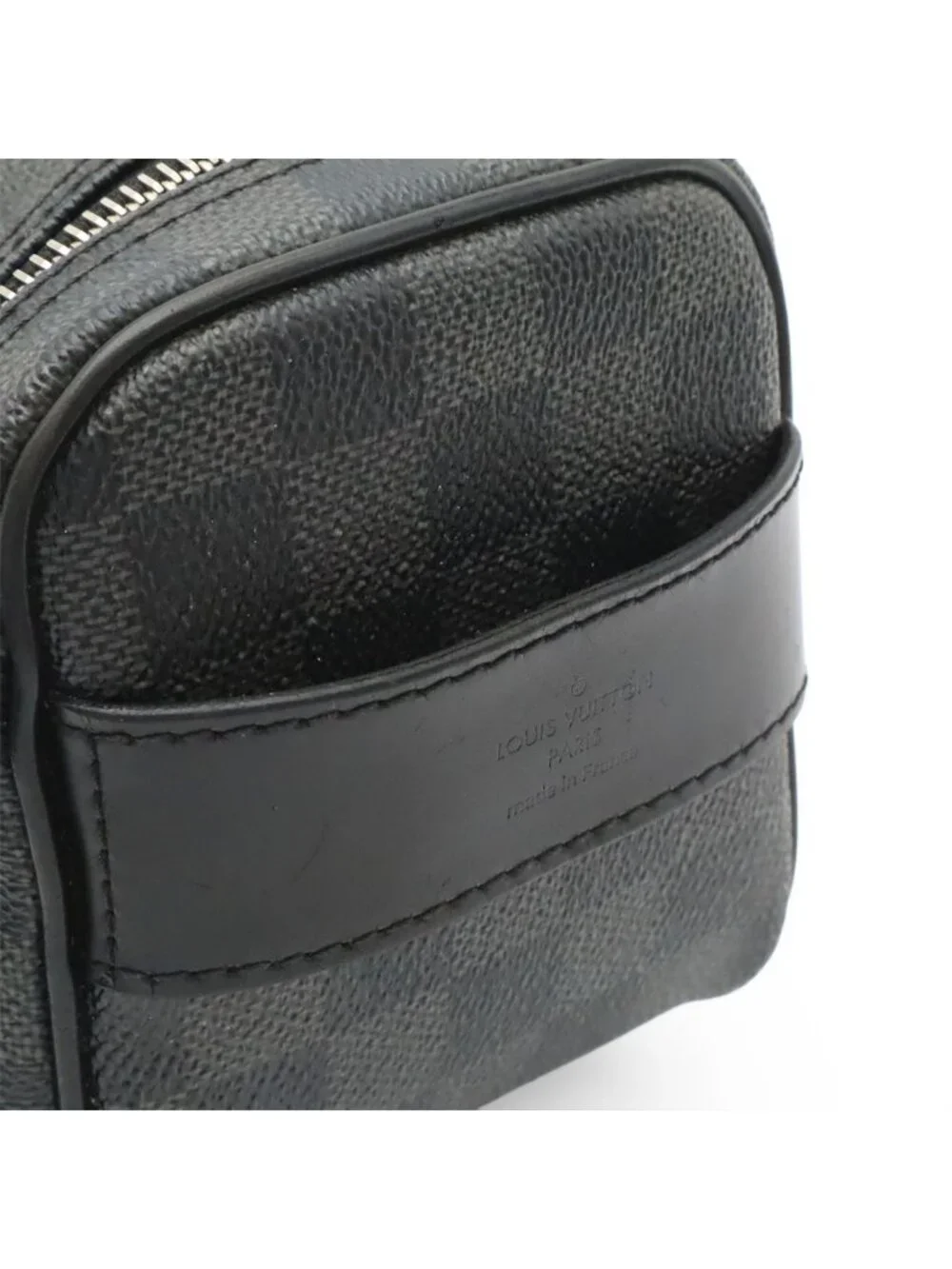 Louis Vuitton Damier Graphite Toilet Pouch Travel Clutch Handbag